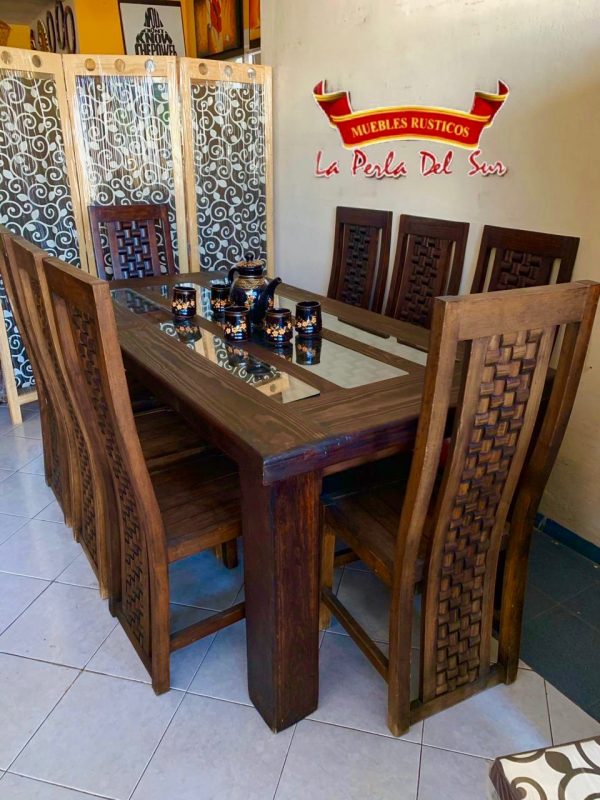 COMEDOR DE 8 SILLAS, MESA 4 PATAS R. "VALENCIA" - Imagen 2