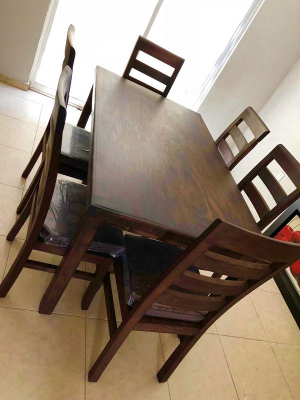 COMEDOR DE 6 SILLAS, MESA DE TRIPLAY. "VIOLETA" - Imagen 6
