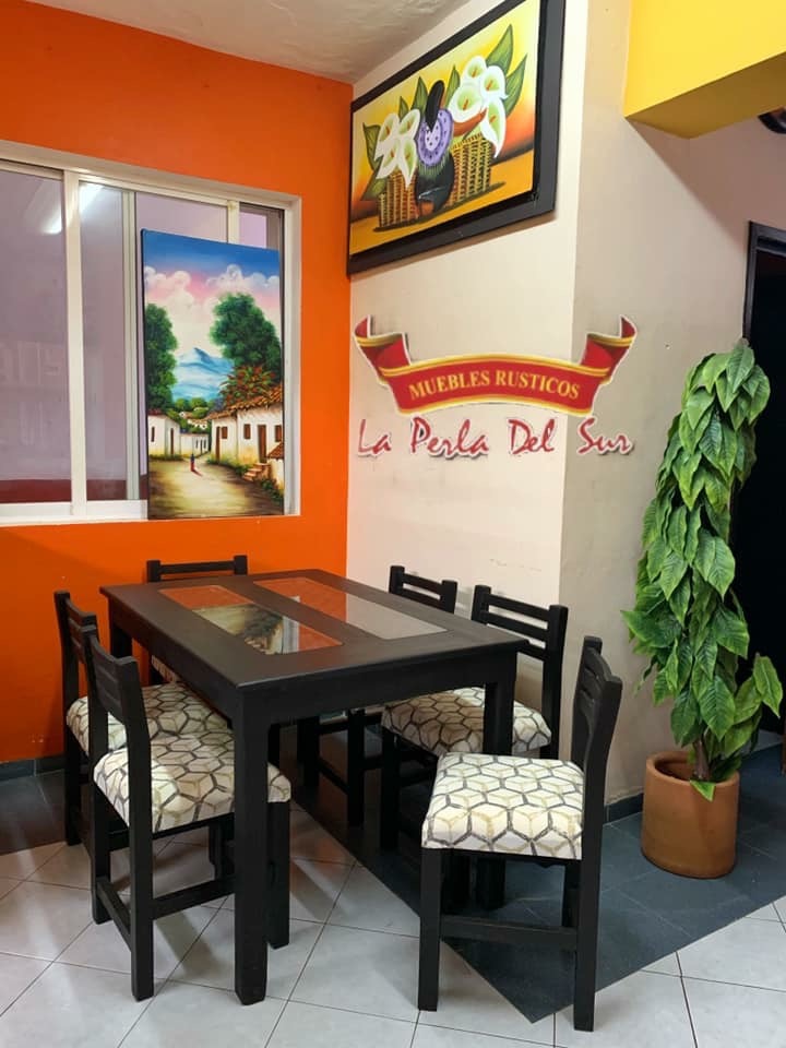 COMEDOR DE 6 SILLAS, MESA 4 PATAS SENCILLO, PETATIO. “VALENCIA