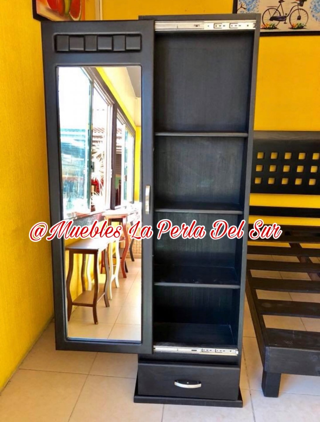 TOCADOR PIRAMIDE, ESPEJO CORREDIZO. | Mueblería en Villahermosa - Muebles La Perla del sur